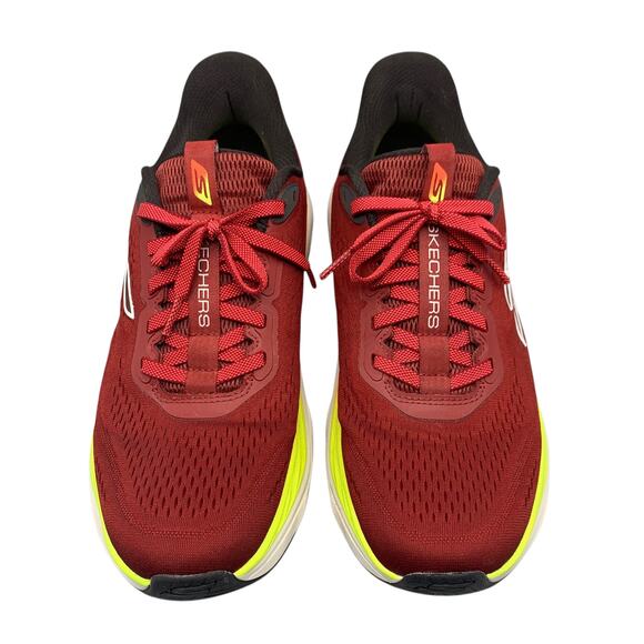 Skechers Max Run Slip In Shoes Size 9.5 Red M Strike 221000 Running Goodyear - Picture 5 of 9